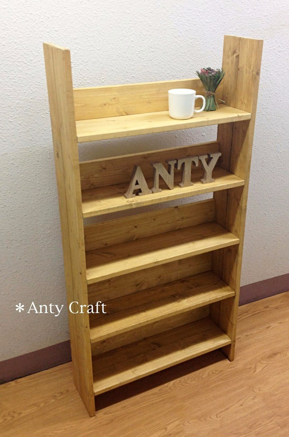 サイズオーダー可】【引取可能】5段飾り棚 DVD収納 本棚 幅60cm DP/DP