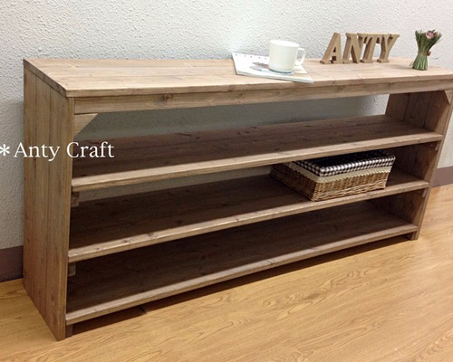 サイズオーダー可】【引取可能】3段収納棚 完成品 UN/UN 幅140cm 【サイズオーダー可】【引取可能】3段収納棚 幅140cm 棚 完成品 UN/UN 棚・シェルフ・ラック