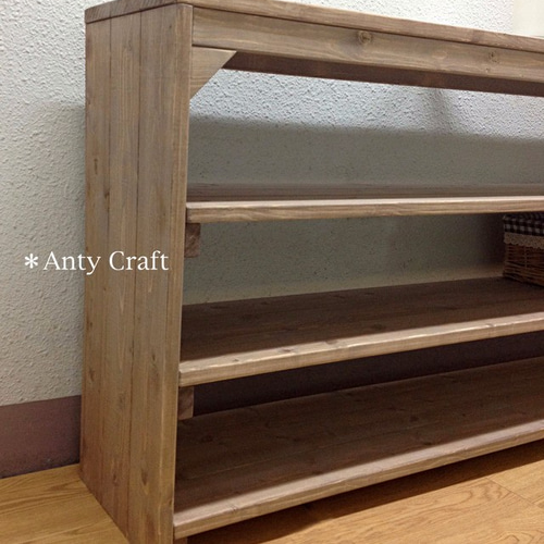 サイズオーダー可】【引取可能】3段収納棚 幅140cm UN/UN 完成品 棚