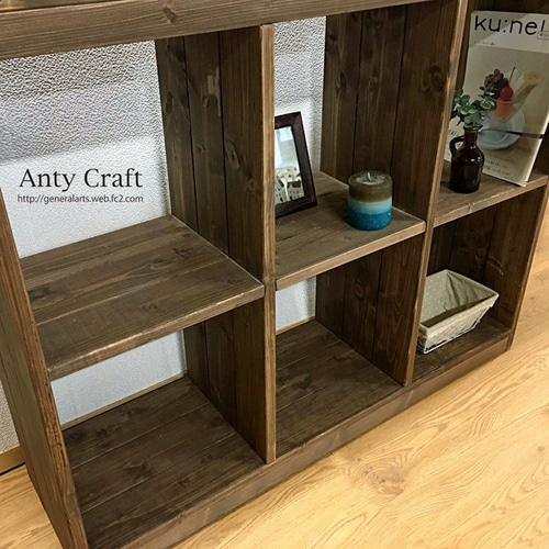 オープンラック 3列×2段の収納棚 本棚 飾り棚 間仕切り UN/UN 幅87cm  