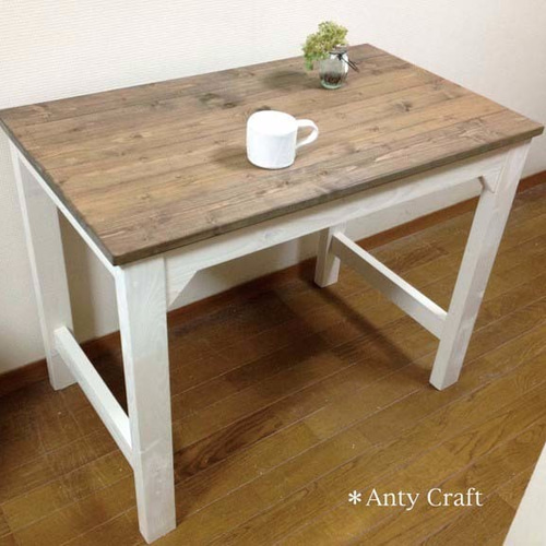 作業台 キッチン台 PC台 ミシン台 幅90cm UN/W 完成品 机