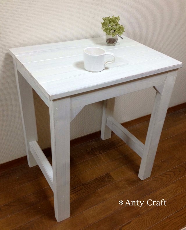 作業台（棚無し） キッチン台 PC台 幅70cm AW/AW 完成品