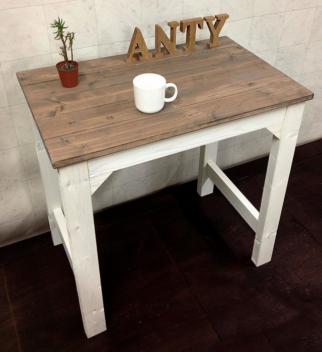 【引取可能】作業台（棚無し） キッチン台 PC台 幅70cm UN/Ｗ 完成品