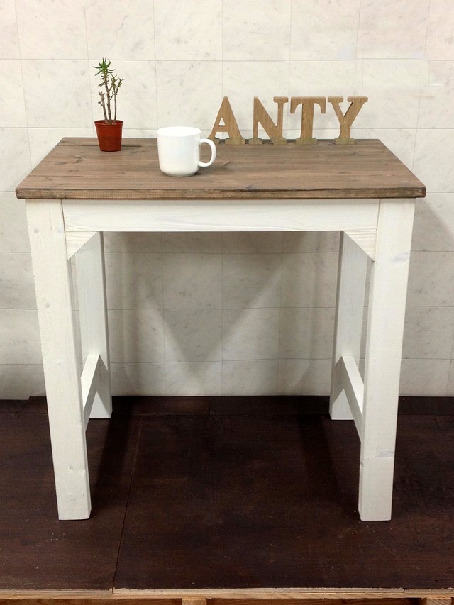 【引取可能】作業台（棚無し） キッチン台 PC台 幅70cm UN/Ｗ 完成品