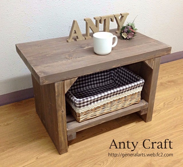 【サイズオーダー可】【引取可能】無垢材 TV台 ソファテーブル　幅60cm UN/UN 完成品