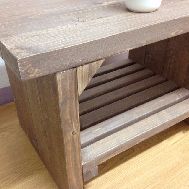 【サイズオーダー可】【引取可能】無垢材 TV台 ソファテーブル　幅60cm UN/UN 完成品