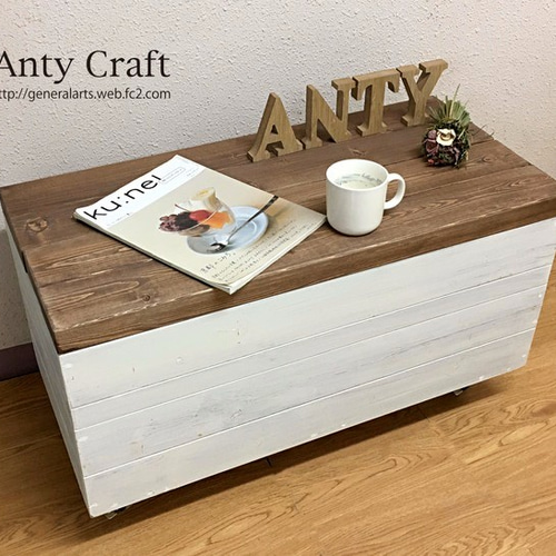 サイズオーダー可】【引取可能】無垢材 キャスター付おもちゃ収納 収納