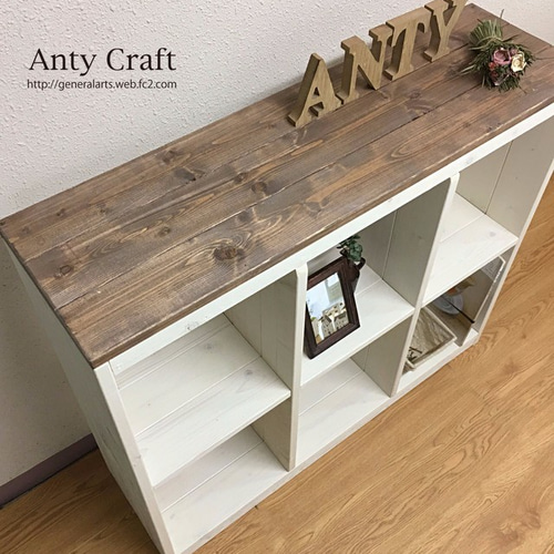 オープンラック 3列×2段の収納棚 本棚 飾り棚 間仕切り UN/W 幅87cm  