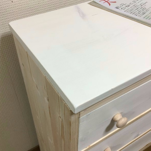 サイズオーダー可】【引取可能】引き出し3杯付収納棚 チェスト 幅64cm