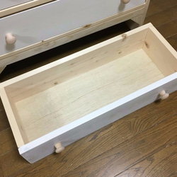 引き出し3杯付収納棚 チェスト 幅64cm N/W 完成品 3枚目の画像