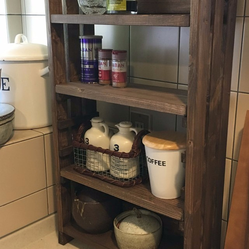 サイズオーダー可】【引取可能】可動棚付き収納棚 本棚 CDラック