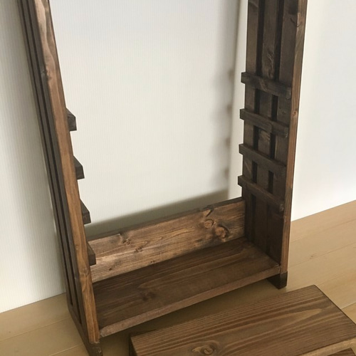 サイズオーダー可】【引取可能】可動棚付き収納棚 本棚 CDラック