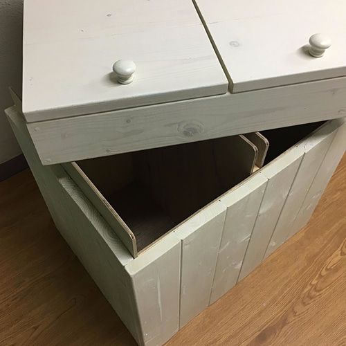 分別ゴミ箱 45L×2袋対応 ハンドメイド アンティーク風