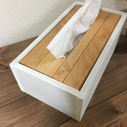 ティッシュBOX専用ケース LO/W 完成品 2枚目の画像