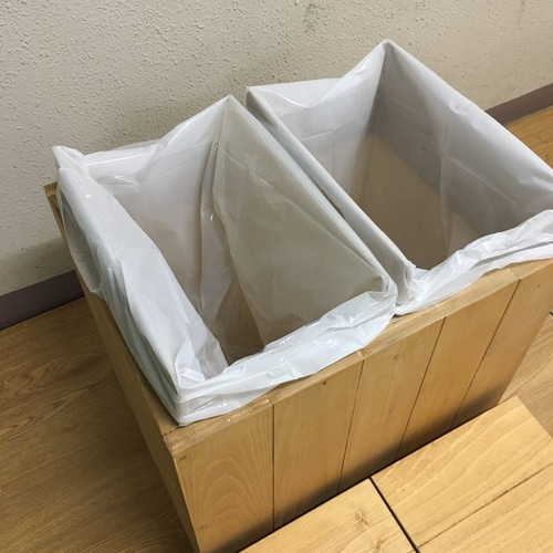 NEW】【引取可能】分別ゴミ箱 20L×2袋対応 ハンドメイド アンティーク