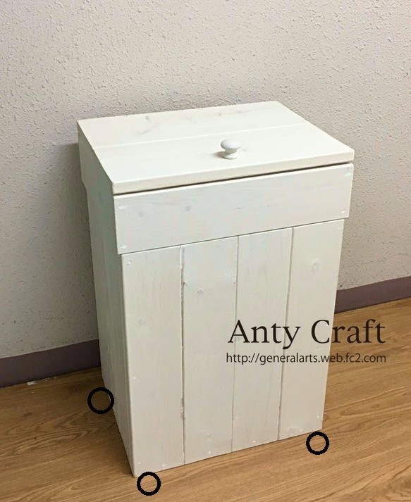 みきさん 様オーダーメイド品 キャスター付ゴミ箱 45L対応 