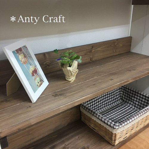 サイズオーダー可】【引取可能】2段収納棚 飾り棚 店舗什器 本棚 幅