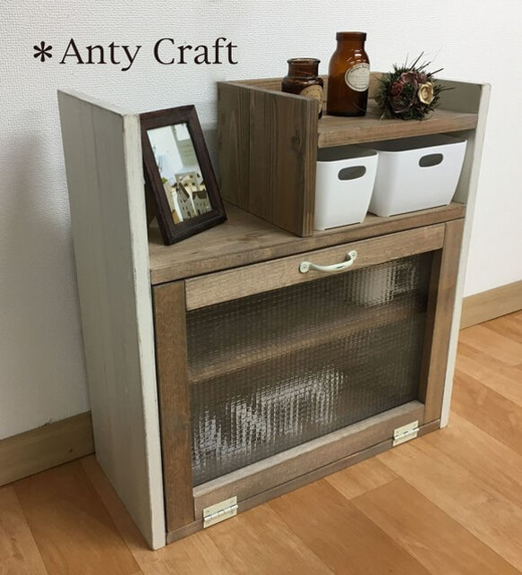 サイズオーダー可】【引取可能】扉付きキッチン収納（収納ケース大1個