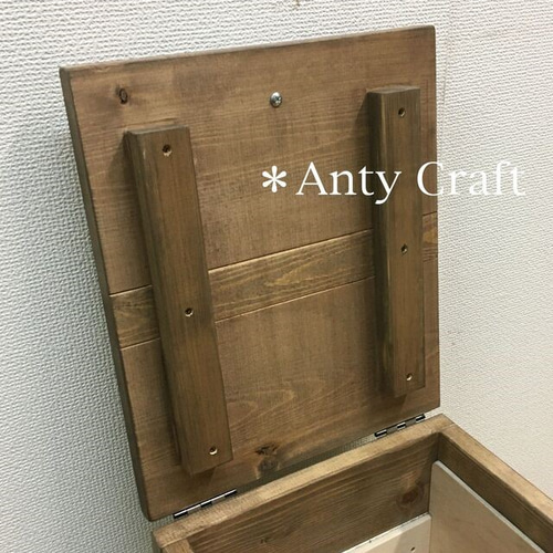 NEW】【引取可能】30L対応ゴミ箱 ハンドメイド アンティーク風