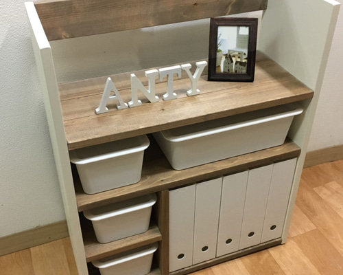 リビング収納　おもちゃ収納（収納ケース大2個＆小4個&ファイルホルダー5個付） リビング収納 おもちゃ収納（収納ケース大2個＆小4個&ファイル