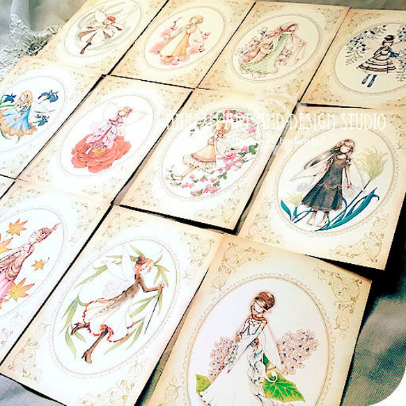 日本の四季と妖精さんポストカード集 1枚目の画像
