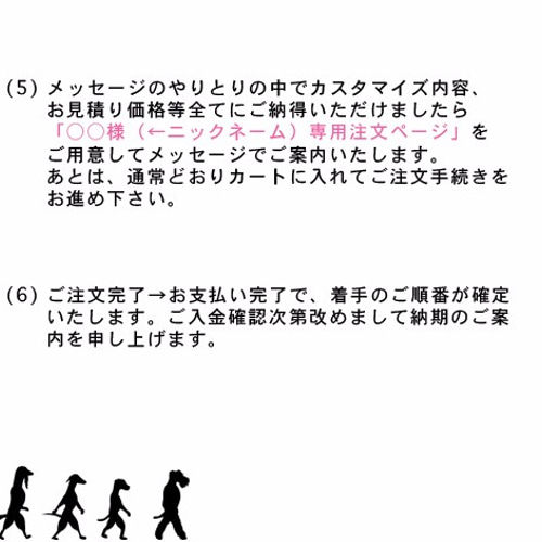 初めてのご注文必読！ ご注文の流れ ※詳細欄をよくお読み下さい リード 