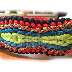 パラコード超幅広首輪#166 大型犬・超大型犬向き ハーフチョーク