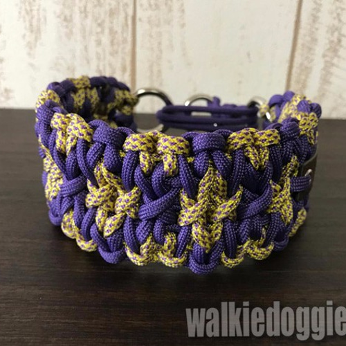 パラコード幅広首輪#218 小型犬〜超大型犬まで！サイトハウンド種に