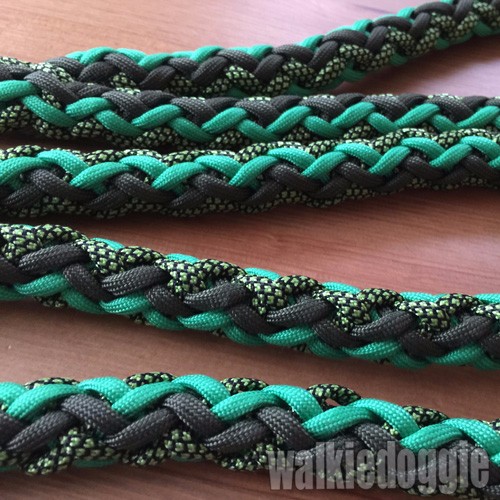 パラコードで編む丈夫でおしゃれな6カラースリップリード 大型犬〜超