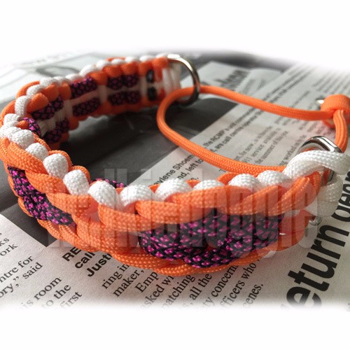 パラコードシンプル首輪#138 小型犬〜超大型犬向き ハーフチョーク