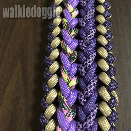 パラコード手編み幅広首輪#481 小型犬〜超大型犬向きハーフチョークマーティンゲール