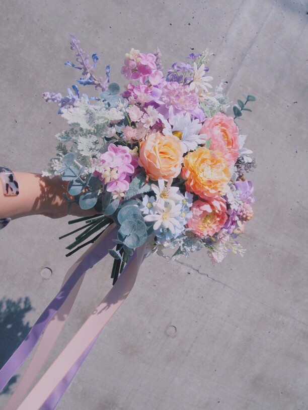 <オーダーメイド> ウェディングブーケ＆ブートニアセット