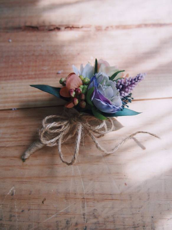 ウェディングブーケ＆ブートニアセット 