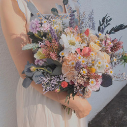 ウェディングブーケ【オーダーメイド】ブートニア 胡蝶蘭ブーケ