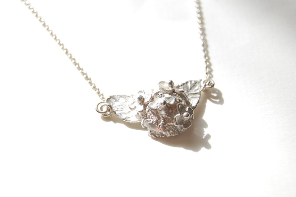 紫陽花のネックレス[SILVER950]