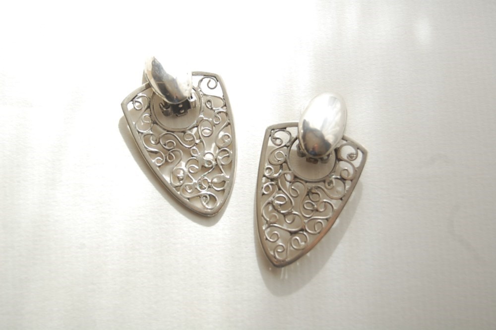 から草のイヤリング☆２WAY[SILVER950]