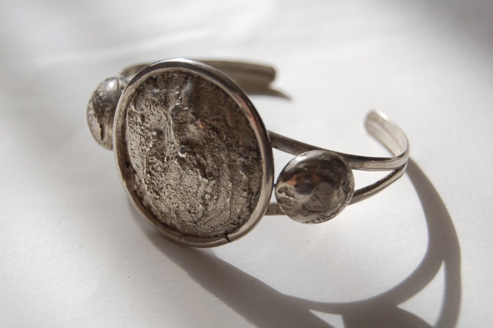 満月の夜に☆お月様のバングル[SILVER950]