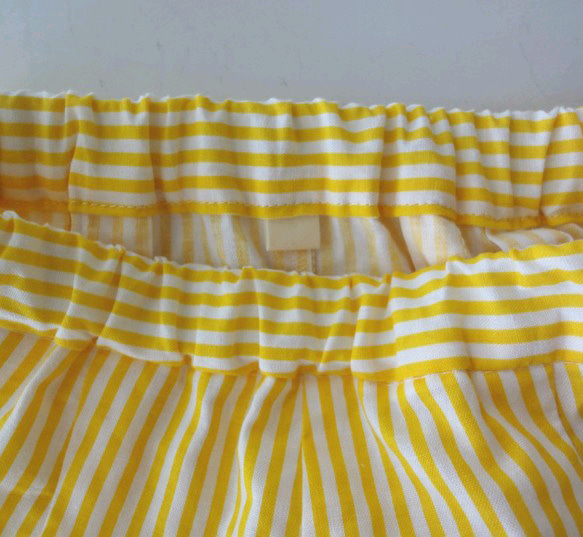 90～110：ショートパンツ黄色ストライプ 4枚目の画像