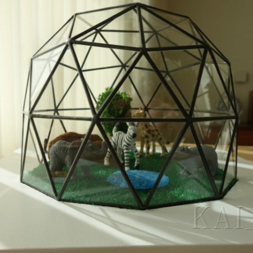 ジオデシック・ドーム型ガラスカバー〈受注製作〉 その他インテリア