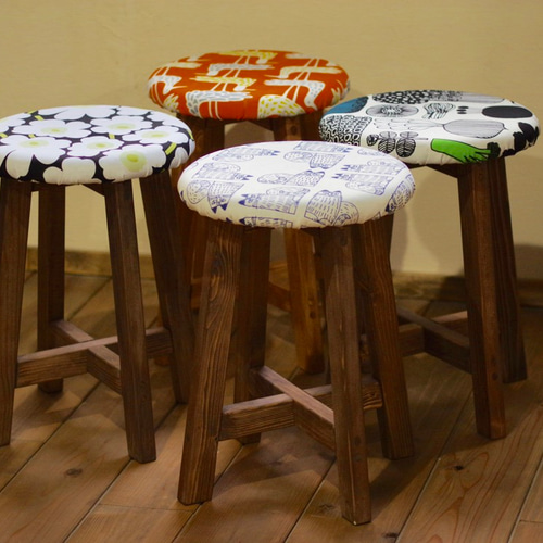 オリジナル丸スツール お気に入りの生地を使用してオーダー製作 タイプ  