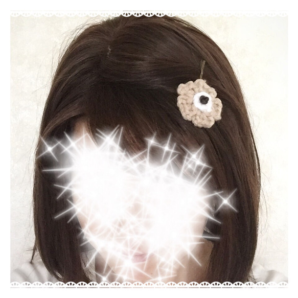 北欧風★お花のヘアピン★お好きな1色★ヘアアクセサリー★大人 子供 キッズ★可愛い お洒落 髪飾り 和装 洋装 秋冬 4枚目の画像