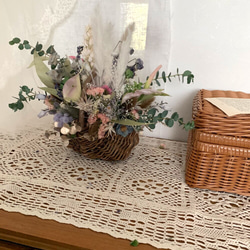 sweet Pastel basket 〜dry flower〜 3枚目の画像