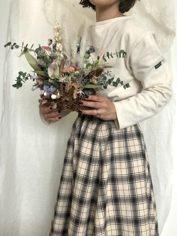 sweet Pastel basket 〜dry flower〜 5枚目の画像