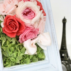 【ギフトラッピング無料】Bouquet dans le cadre/プリザーブドフラワー 2枚目の画像