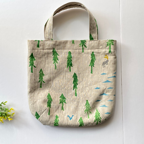 ハンドメイド　トートバッグ　ミナペルホネン　one day ダーツトートL ミナペルホネンone day トートバッグ Andante
