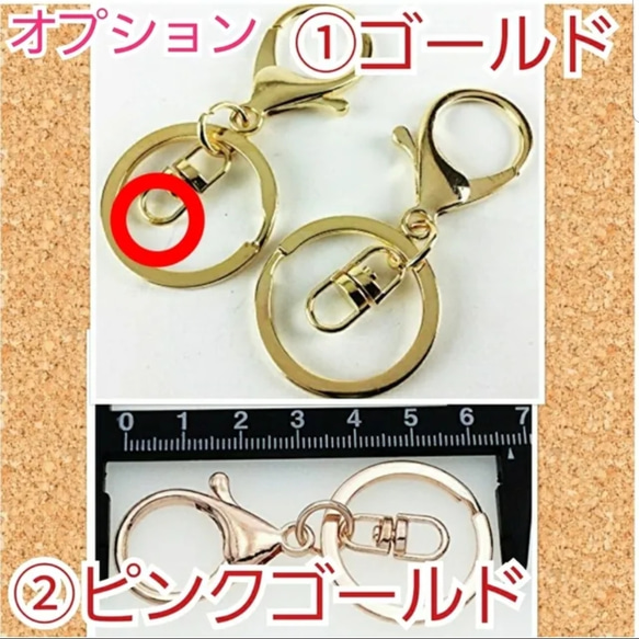 オーダーメイド受注 本革 ナンバープレートキーリング 5枚目の画像