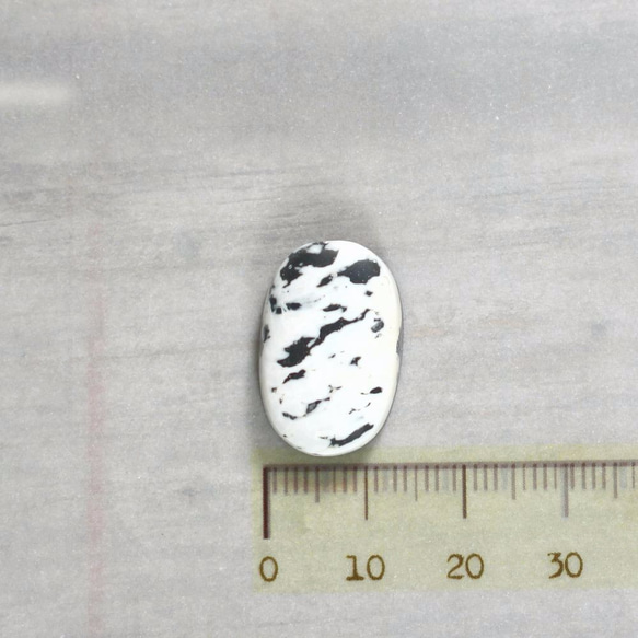 White Buffalo from Nevada 19.0ct　ホワイトバッファロー　カボション 5枚目の画像