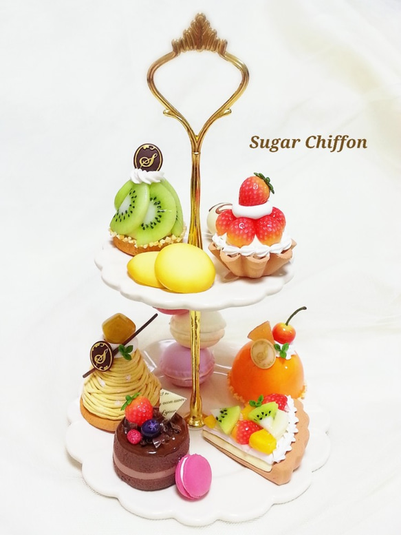 再販♡【送料無料】スイーツいっぱい♡2段のケーキプレート