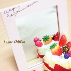 【送料無料】シャルロットケーキのスタンドミラー♡ 3枚目の画像