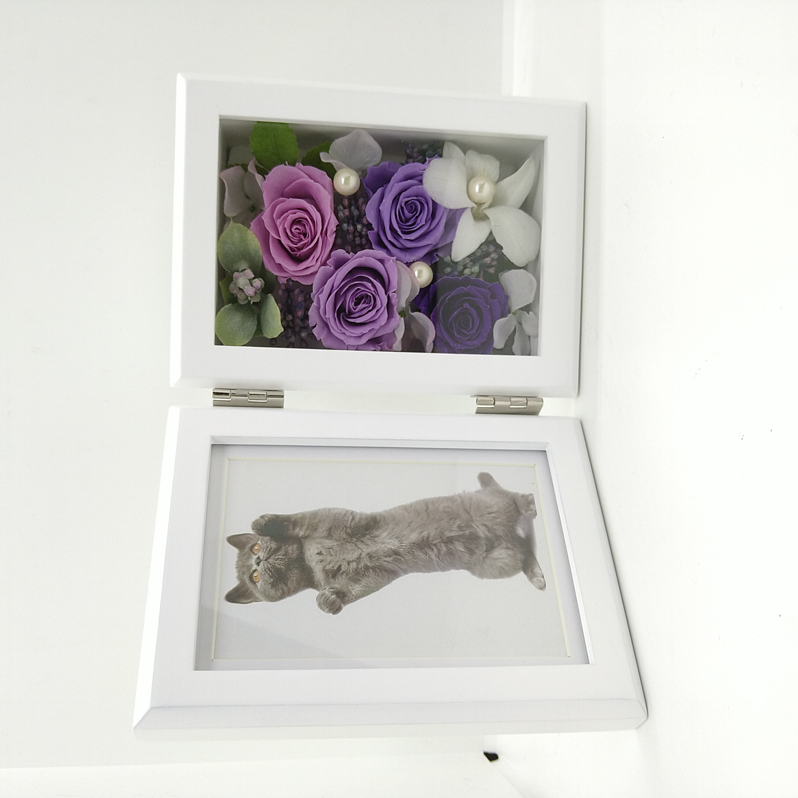 フォトフレーム付アレンジ［パープル］